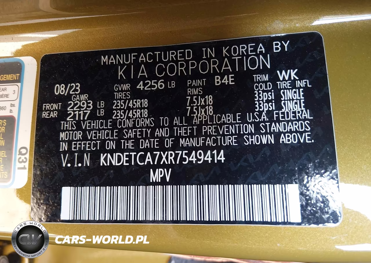 2024 Kia Seltos Sx Turbo VIN:KNDETCA7XR7549414 - 9