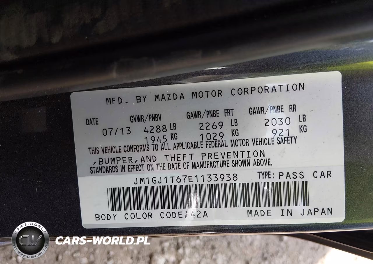 2014 Mazda Mazda6 I Touring VIN:JM1GJ1T67E1133938 - 9