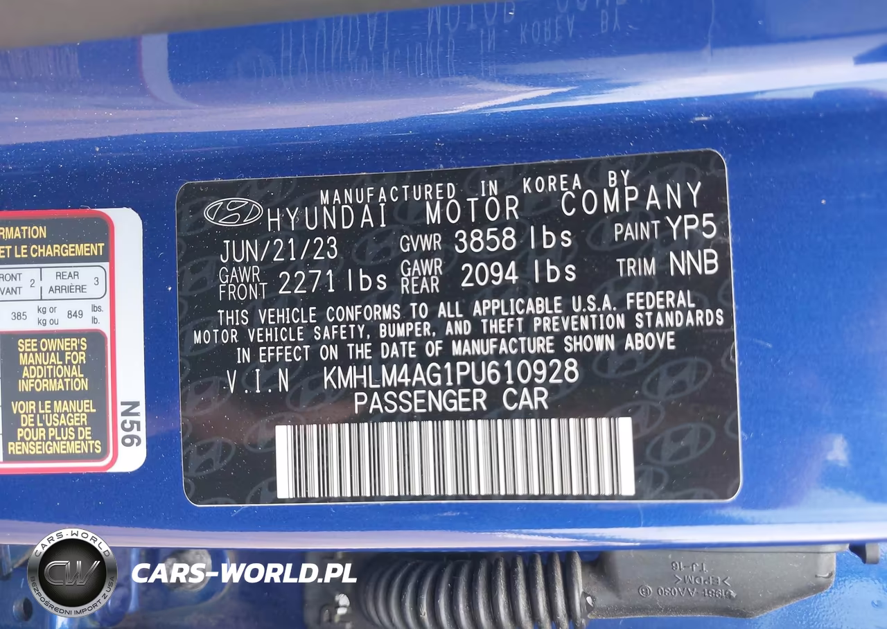 2023 Hyundai Elantra Sel VIN:KMHLM4AG1PU610928 - 9