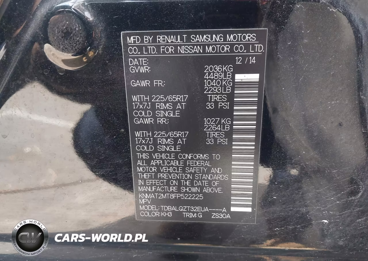 2015 Nissan Rogue Sv VIN:KNMAT2MT8FP522225 - 9