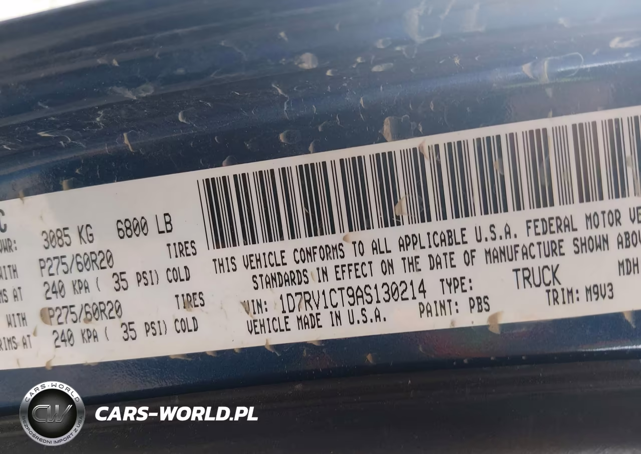 2010 Dodge Ram 1500 Slt-Sport-Trx VIN:1D7RV1CT9AS130214 - 9
