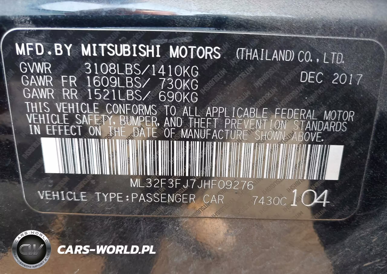 2018 Mitsubishi Mirage G4 Es VIN:ML32F3FJ7JHF09276 - 9