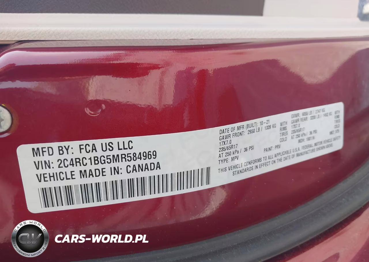 2021 Chrysler Pacifica Touring L VIN:2C4RC1BG5MR584969 - 9