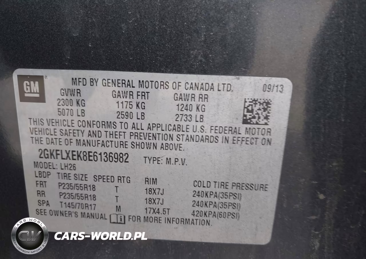 2014 GMC Terrain Slt-1 VIN:2GKFLXEK8E6136982 - 9