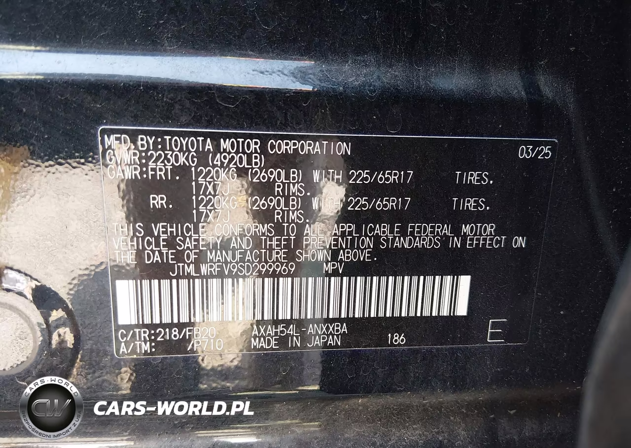 2025 Toyota Rav4 Hybrid Le VIN:JTMLWRFV9SD299969 - 9