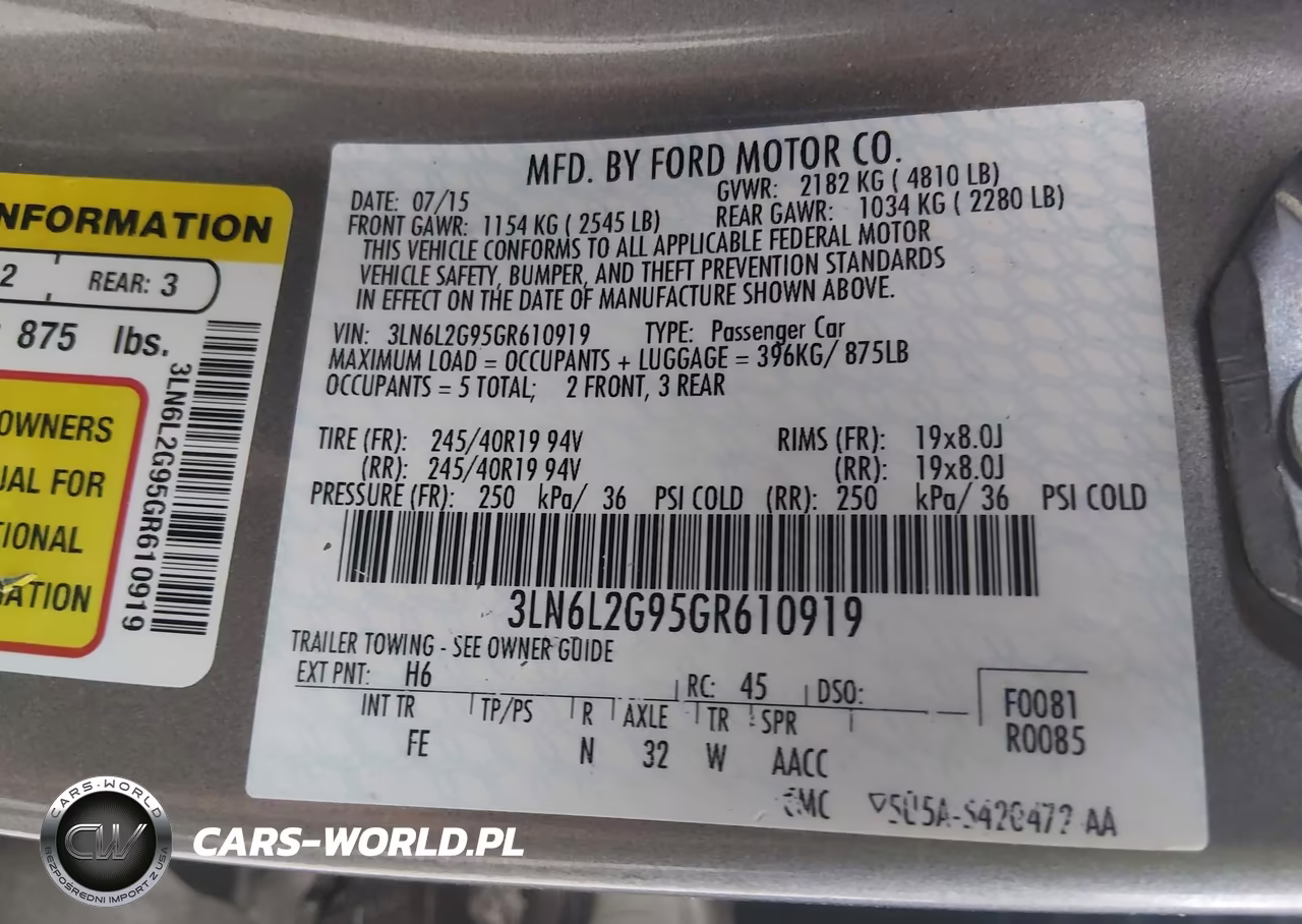 2016 Lincoln Mkz VIN:3LN6L2G95GR610919 - 9