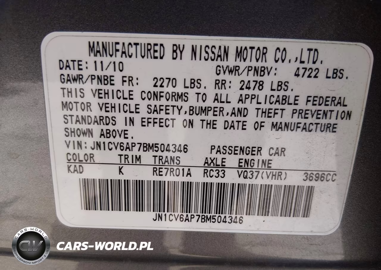2011 Infiniti G37 Journey VIN:JN1CV6AP7BM504346 - 9