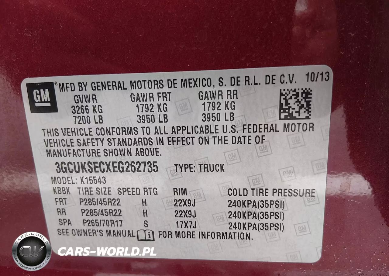 2014 Chevrolet Silverado 1500 Ltz VIN:3GCUKSECXEG262735 - 9