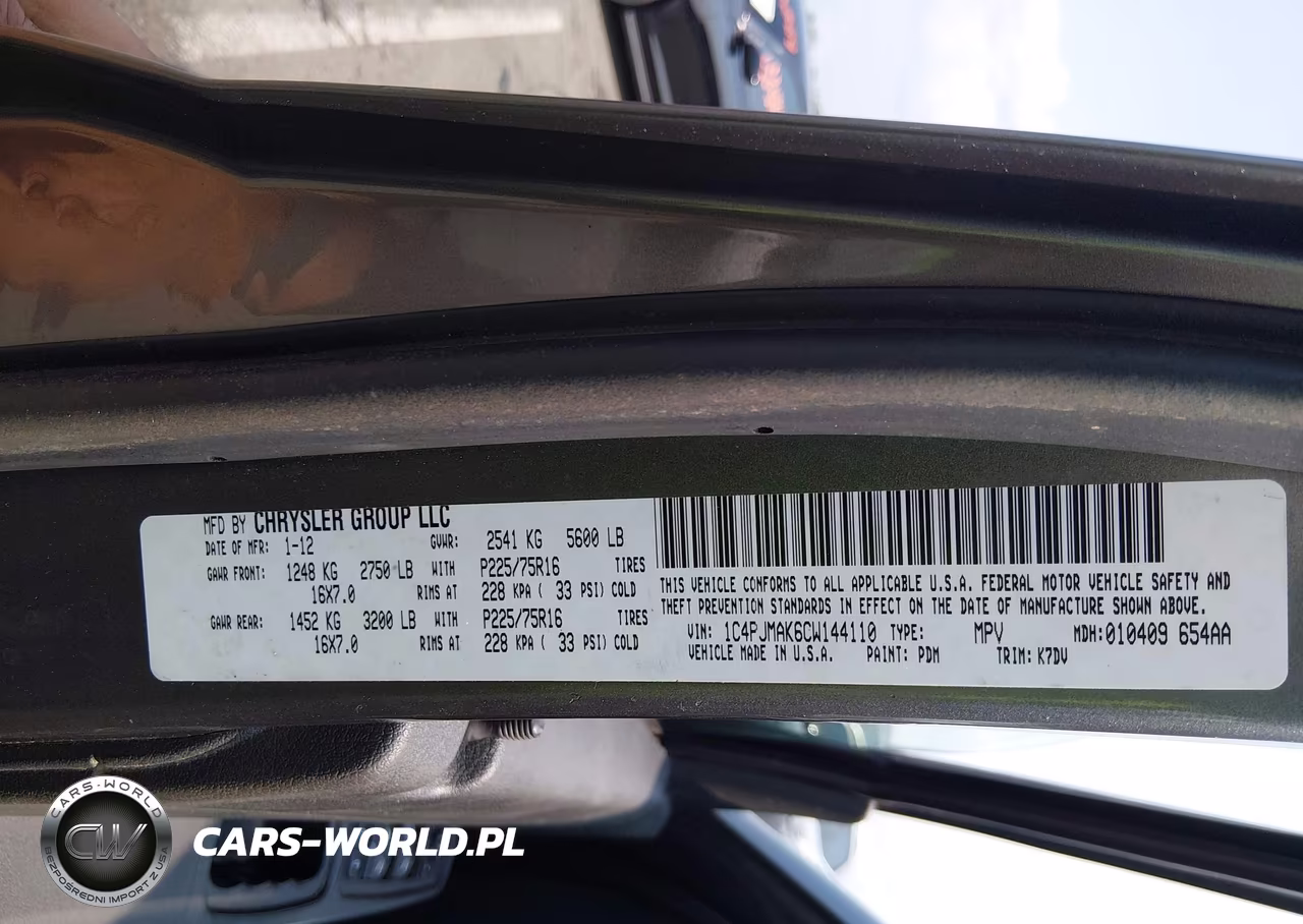 2012 Jeep Liberty Sport VIN:1C4PJMAK6CW144110 - 9