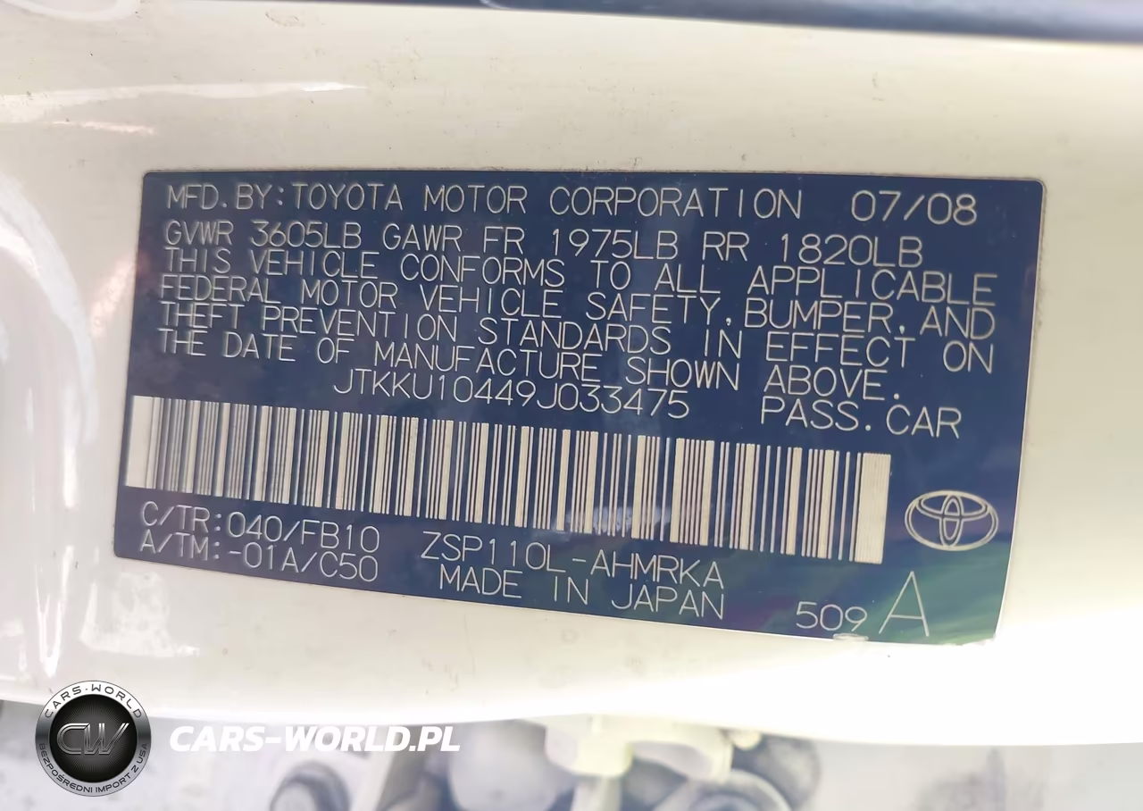 2009 Scion Xd VIN:JTKKU10449J033475 - 9