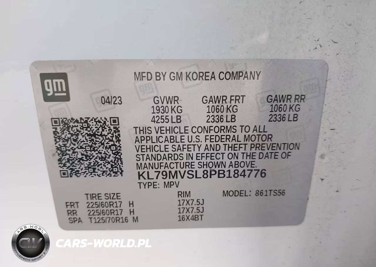 2023 Chevrolet Trailblazer Fwd Activ VIN:KL79MVSL8PB184776 - 9