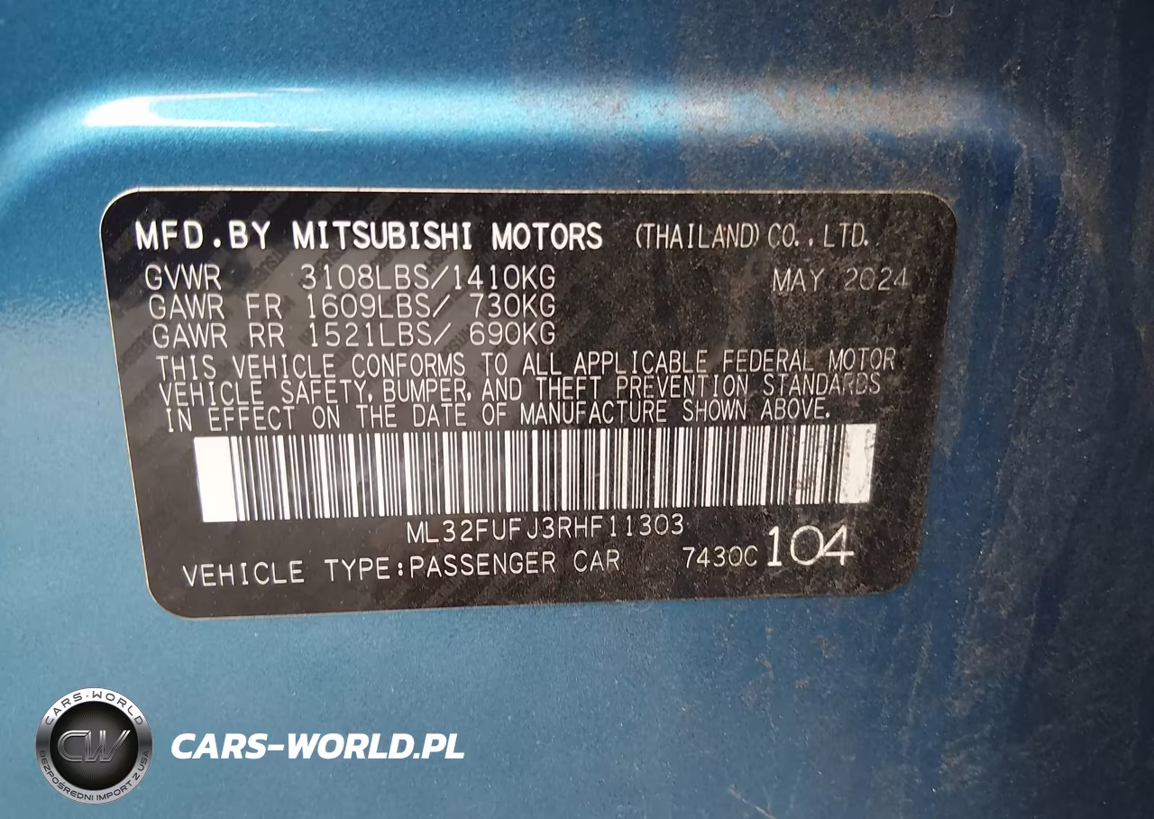 2024 Mitsubishi Mirage G4 Black Edition-Es-Le VIN:ML32FUFJ3RHF11303 - 9
