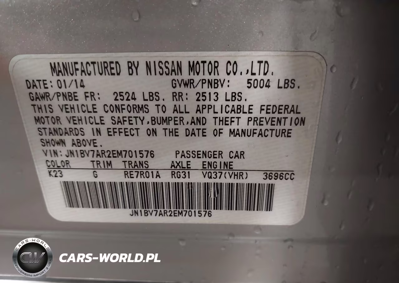 2014 Infiniti Q50 Premium VIN:JN1BV7AR2EM701576 - 9