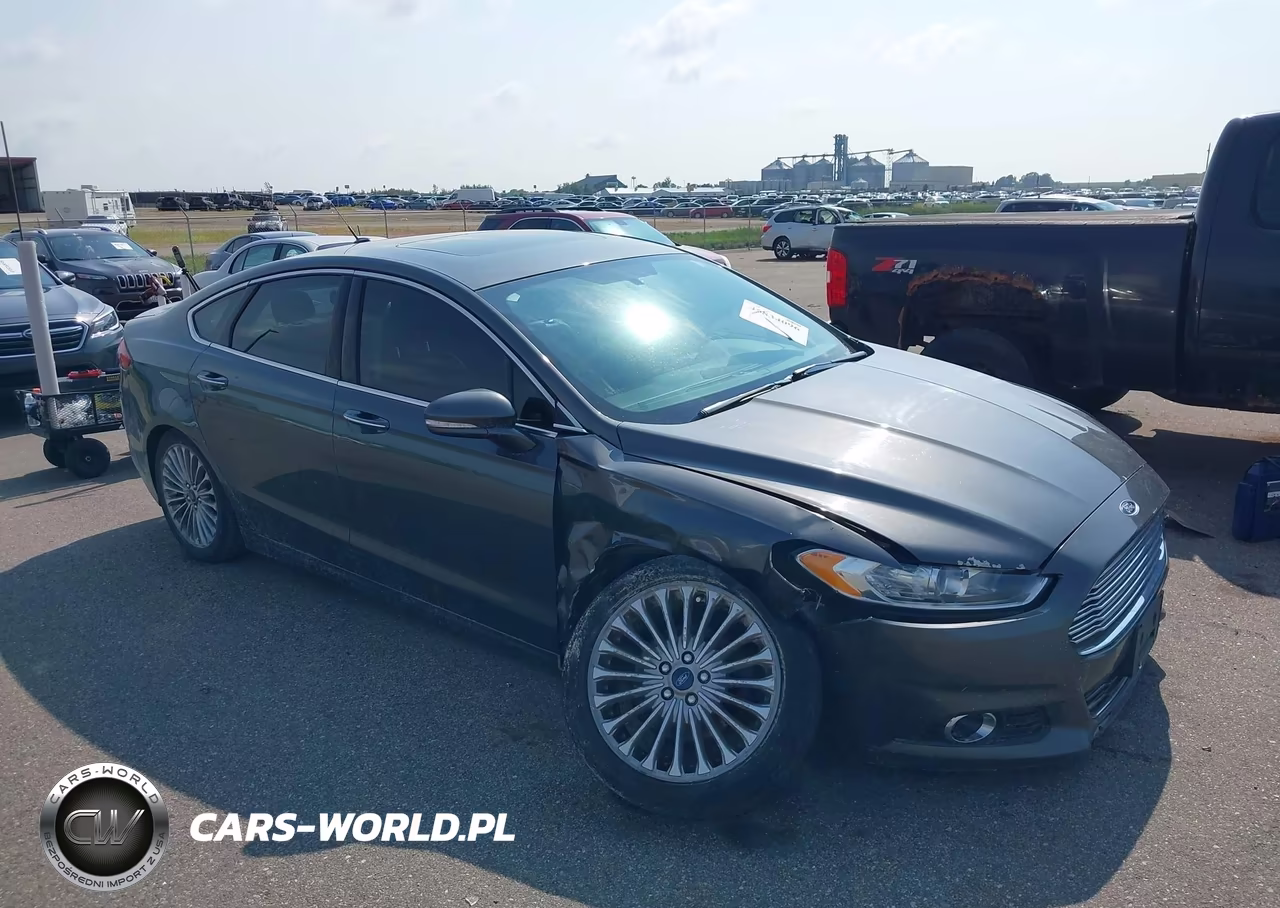 2015 Ford Fusion Titanium VIN:3FA6P0K96FR238077 - 1