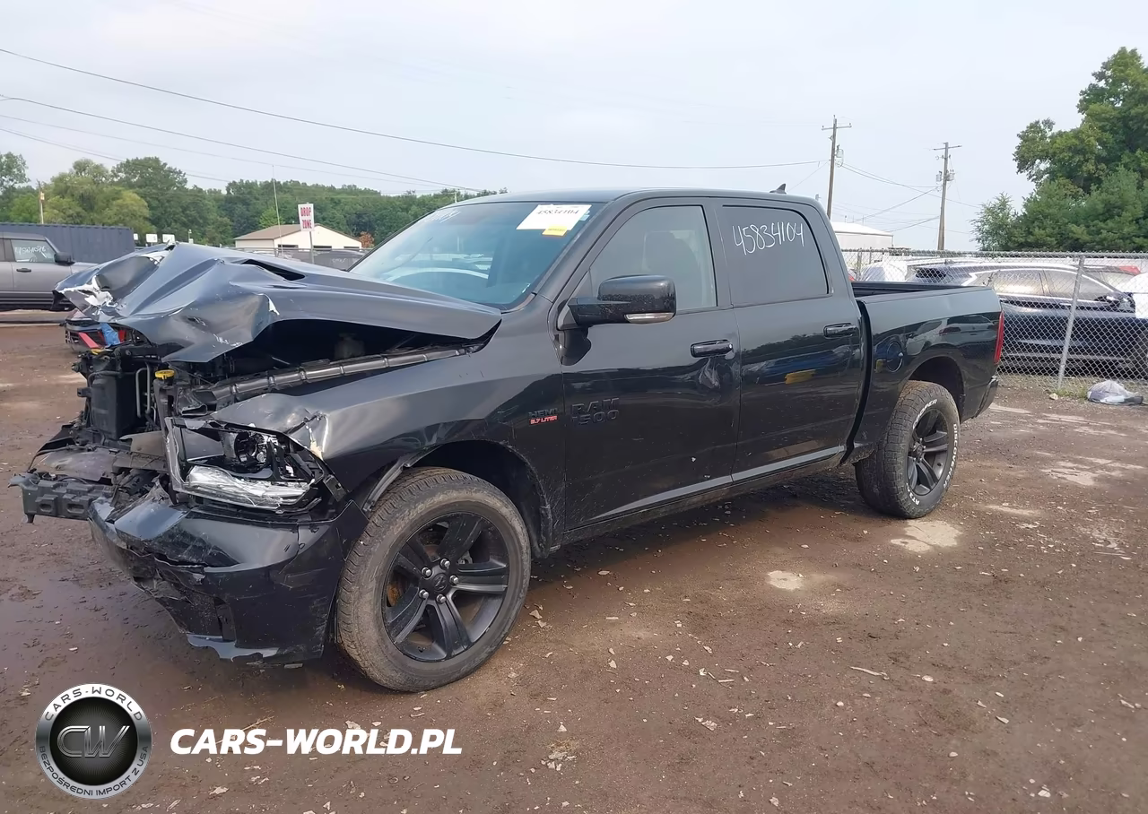 2017 Ram 1500 Night 4X4 5'7 Box VIN:1C6RR7MT9HS737845 - 2
