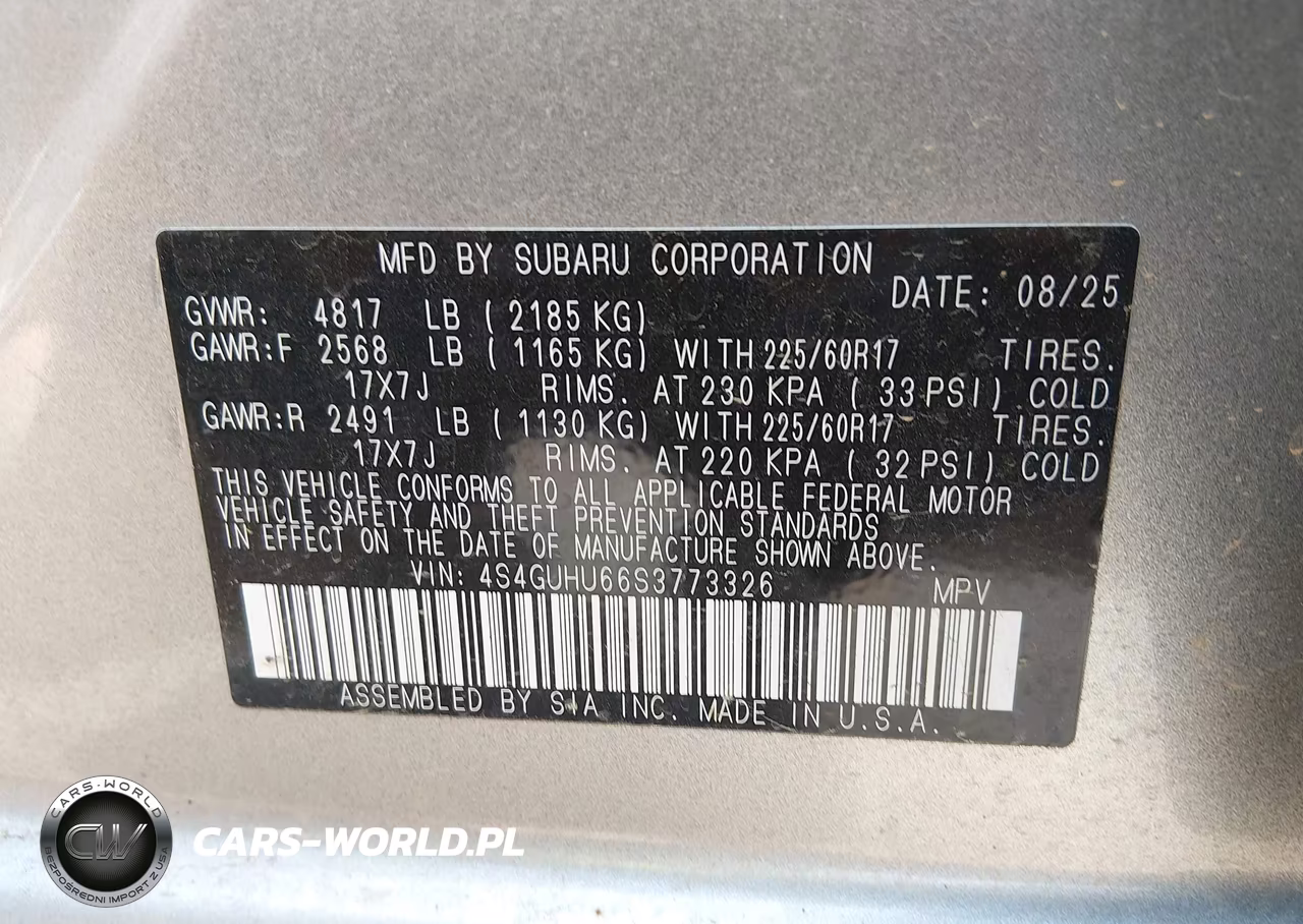 2025 Subaru Crosstrek Wilderness VIN:4S4GUHU66S3773326 - 9