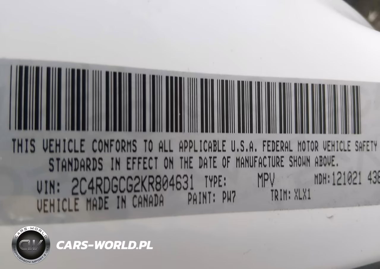 2019 Dodge Grand Caravan Sxt VIN:2C4RDGCG2KR804631 - 9