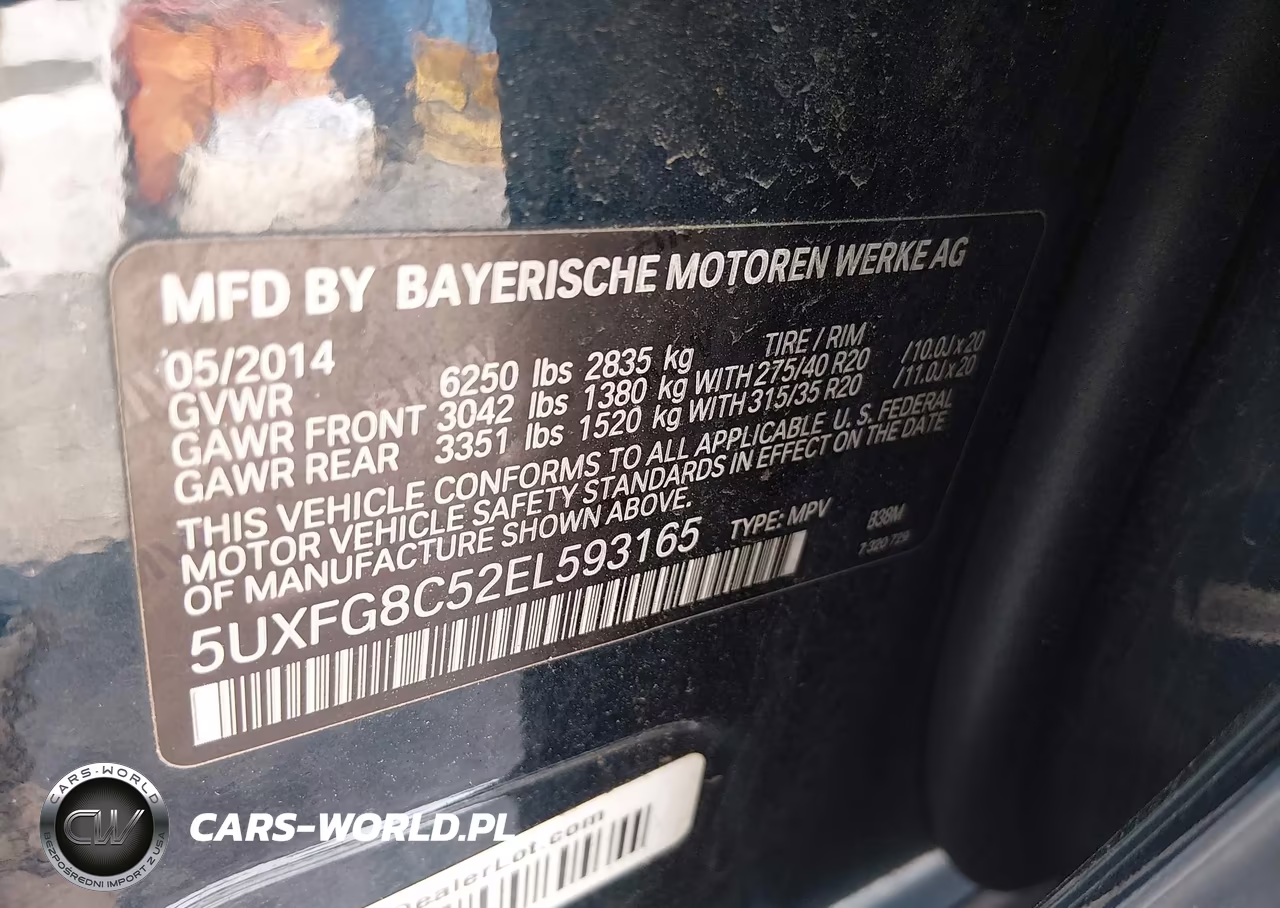 2014 BMW X6 xDrive50I VIN:5UXFG8C52EL593165 - 9