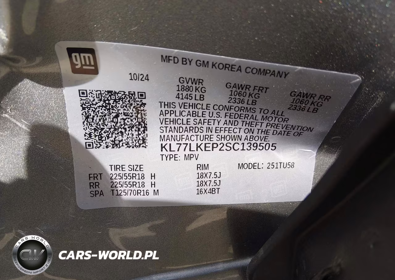 2025 Chevrolet Trax Fwd Activ VIN:KL77LKEP2SC139505 - 9