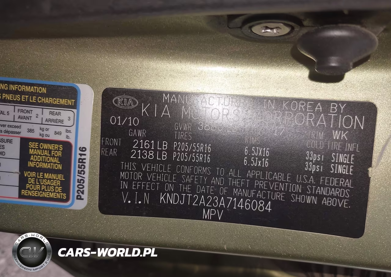 2010 Kia Soul + VIN:KNDJT2A23A7146084 - 9