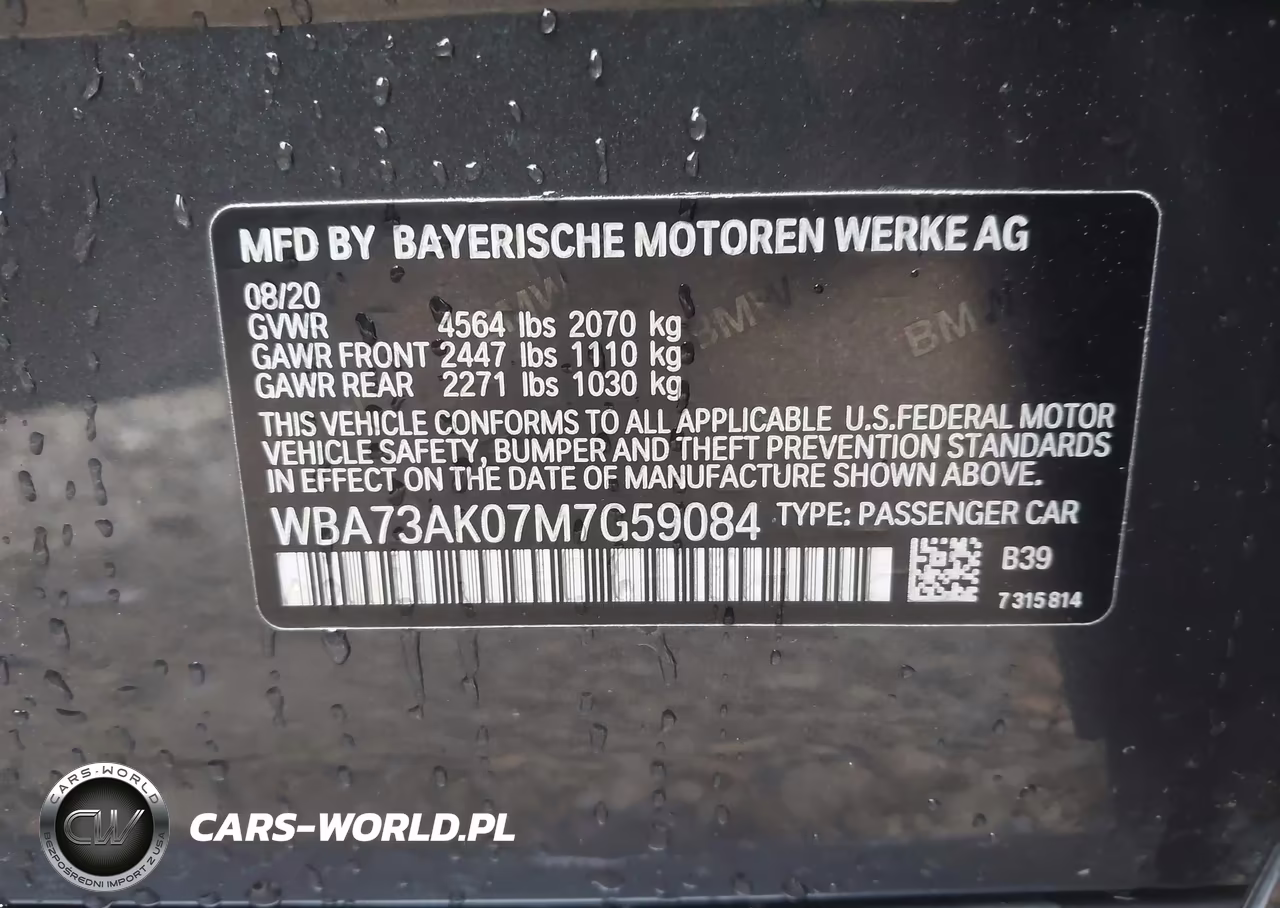 2021 BMW 228I Gran Coupe xDrive VIN:WBA73AK07M7G59084 - 9