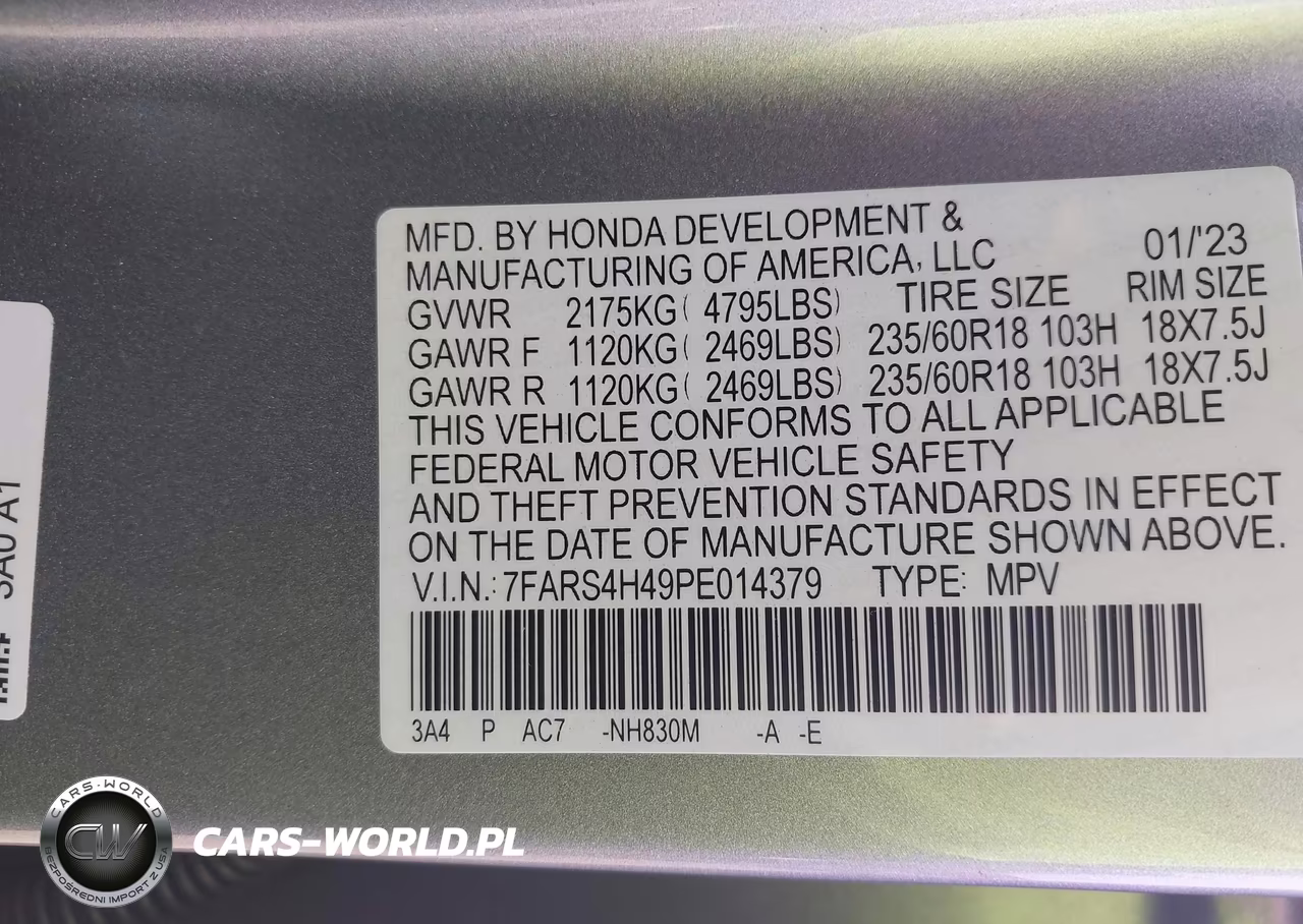 2023 Honda Cr-V Ex Awd VIN:7FARS4H49PE014379 - 9