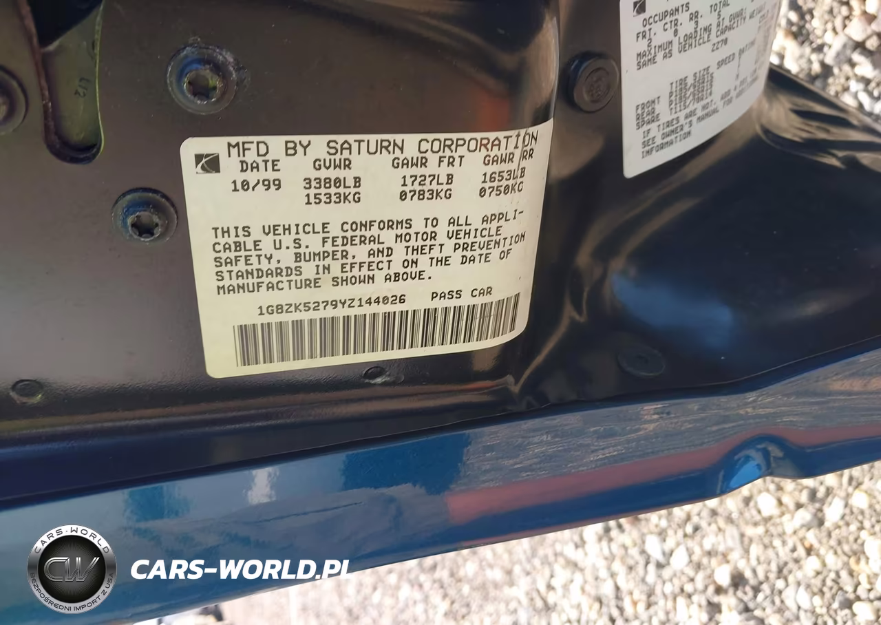 2000 Saturn Sl2 VIN:1G8ZK5279YZ144026 - 9