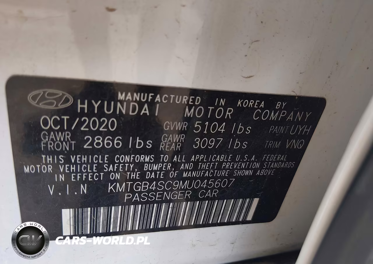 2021 Genesis G80 2.5T Rwd VIN:KMTGB4SC9MU045607 - 9