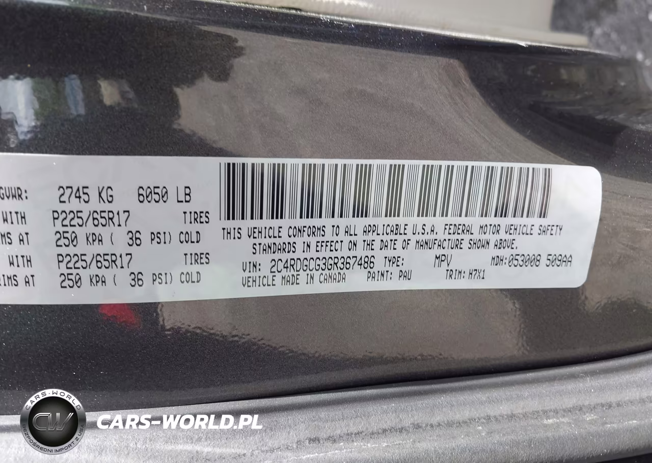 2016 Dodge Grand Caravan Sxt VIN:2C4RDGCG3GR367486 - 9