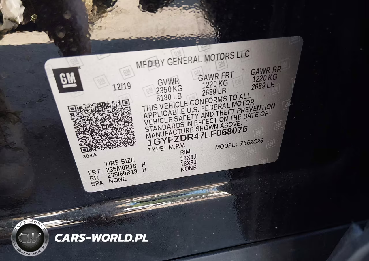 2020 Cadillac Xt4 Awd Premium Luxury VIN:1GYFZDR47LF068076 - 9