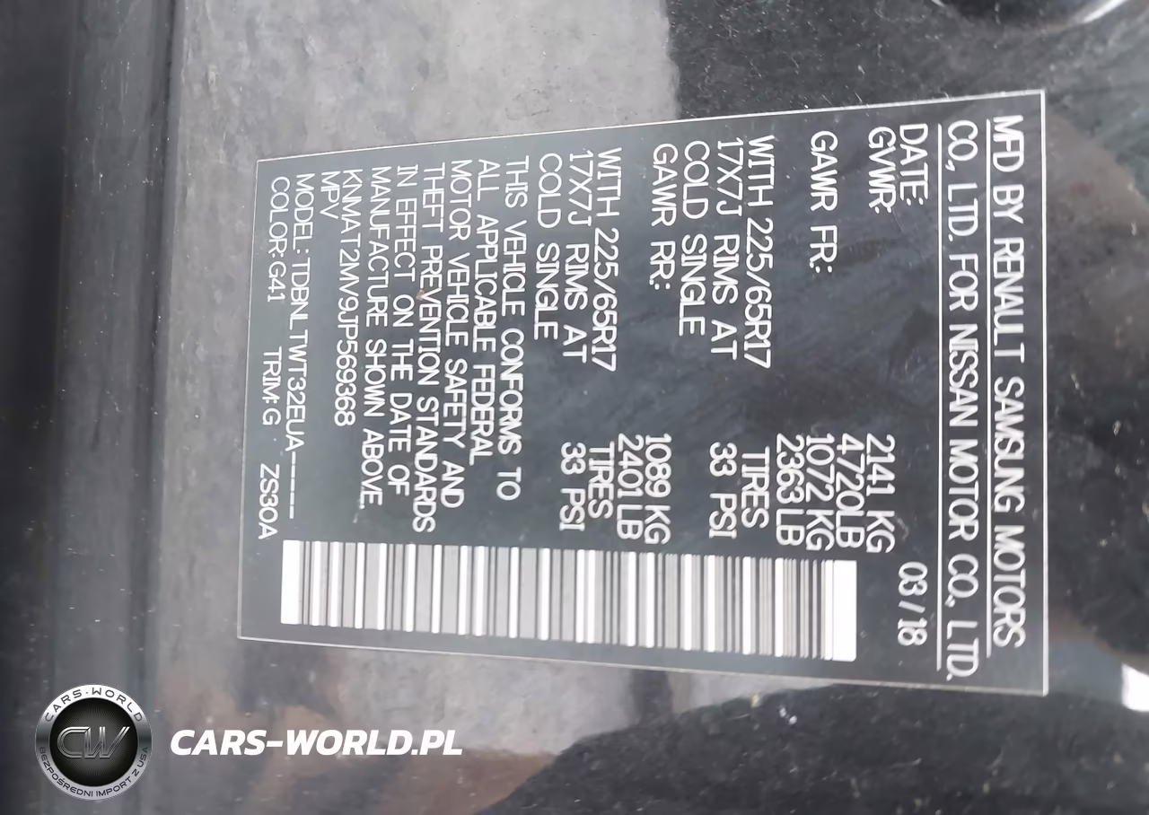 2018 Nissan Rogue Sv VIN:KNMAT2MV9JP569368 - 9