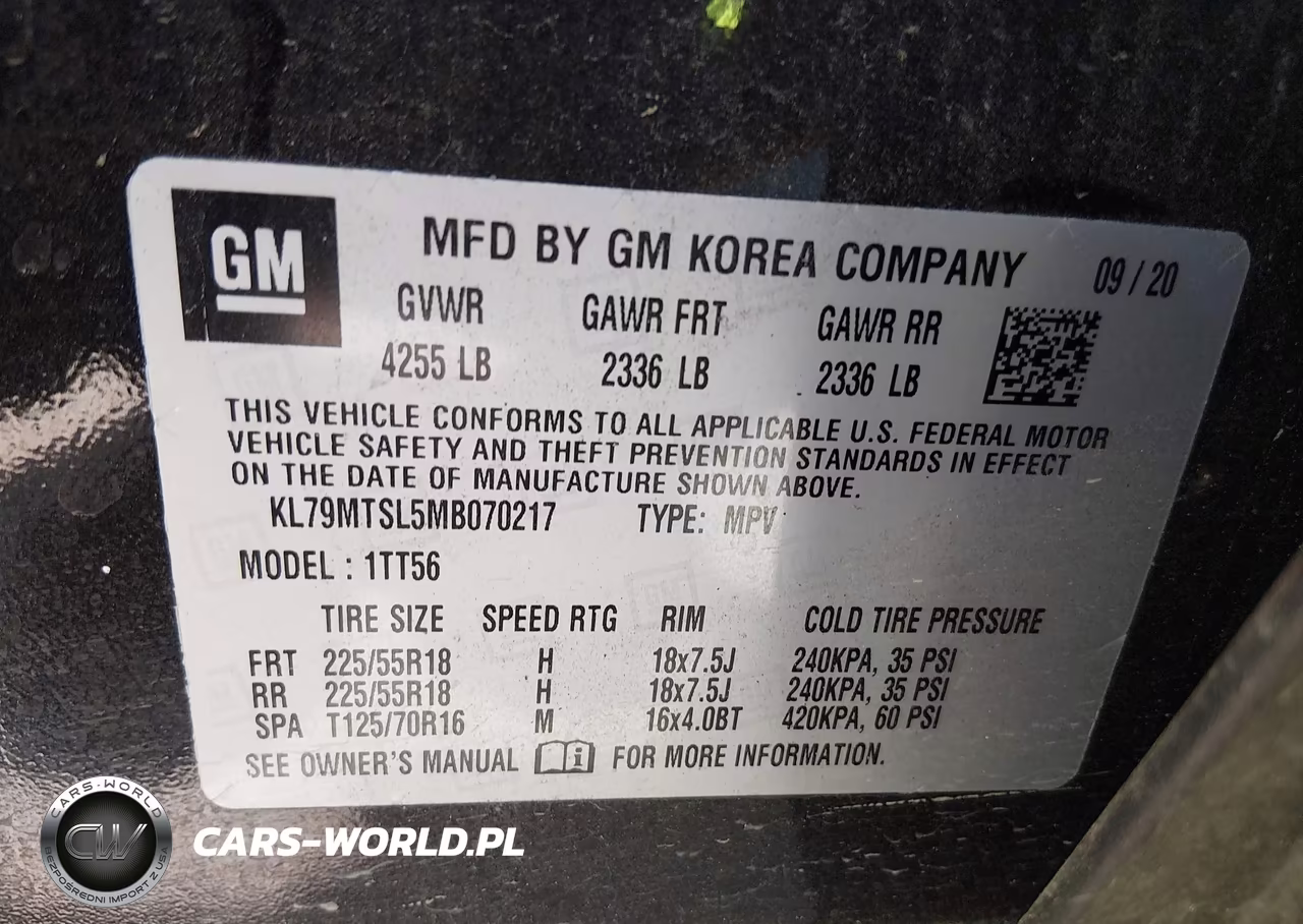 2021 Chevrolet Trailblazer Fwd Rs VIN:KL79MTSL5MB070217 - 9