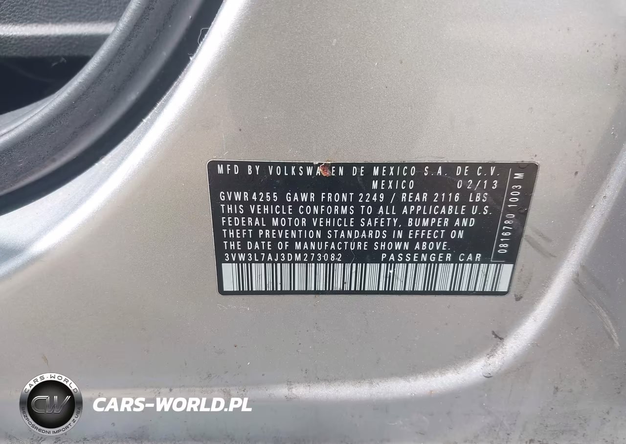 2013 Volkswagen Jetta 2.0L Tdi VIN:3VW3L7AJ3DM273082 - 9
