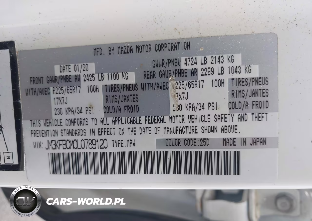2020 Mazda Cx-5 Touring VIN:JM3KFBCM0L0789120 - 9