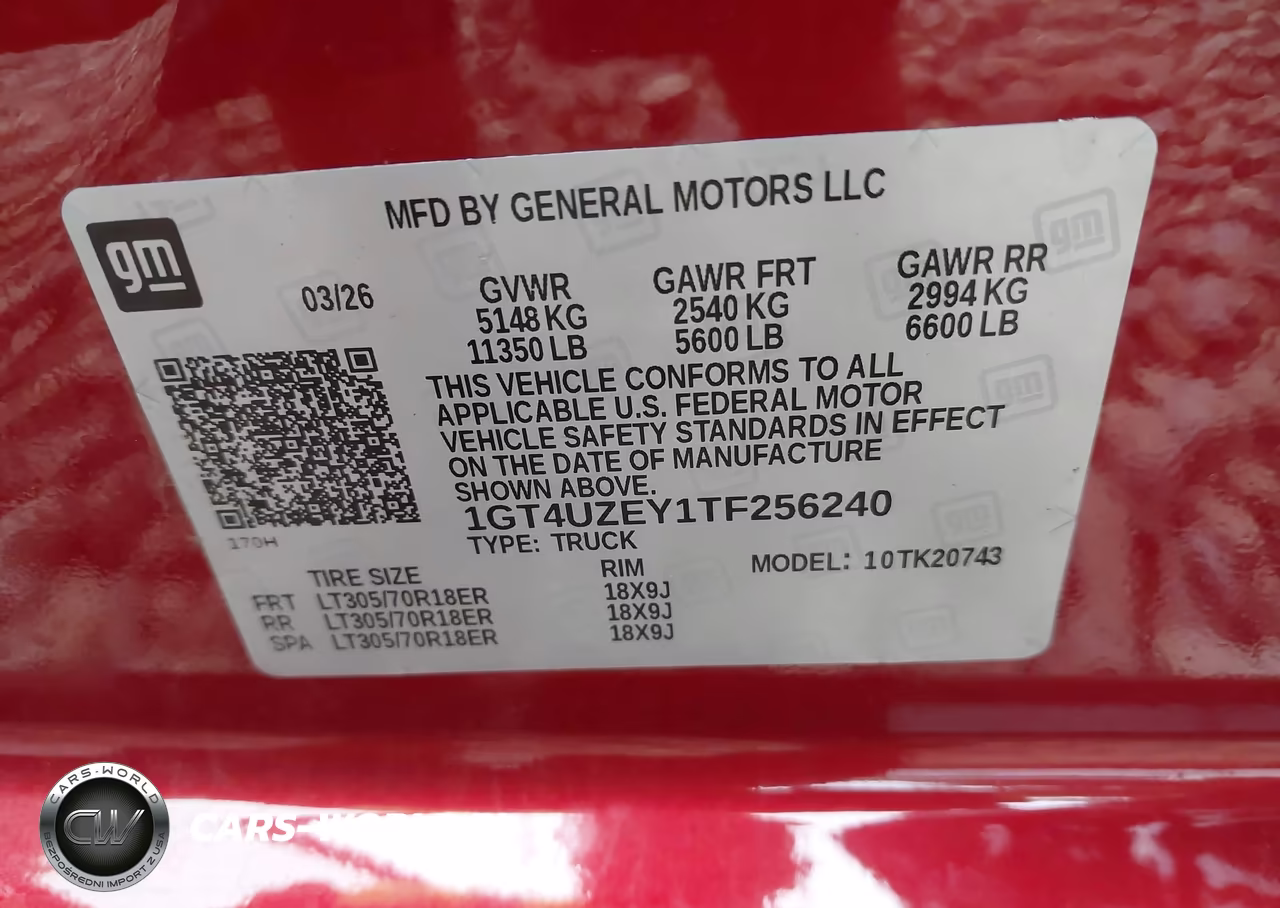 2026 GMC Sierra 2500 Hd , Standard Bed, At4X, 4Wd VIN:1GT4UZEY1TF256240 - 8