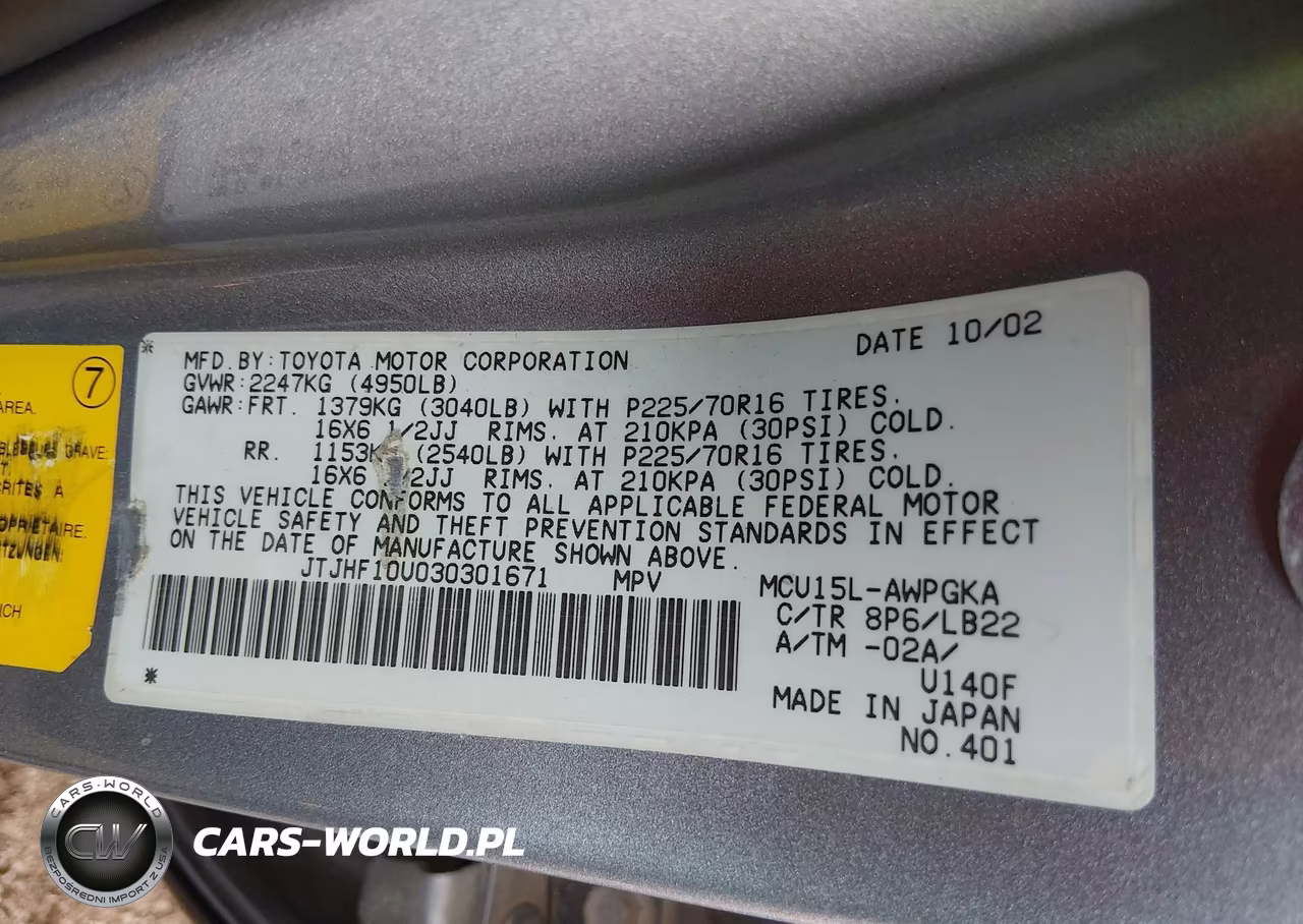 2003 Lexus Rx 300 VIN:JTJHF10U030301671 - 9