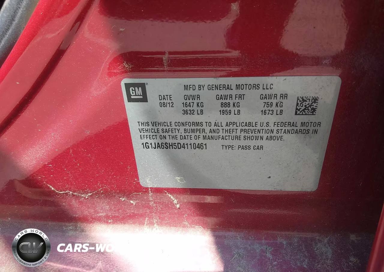2013 Chevrolet Sonic Ls Auto VIN:1G1JA6SH5D4110461 - 9