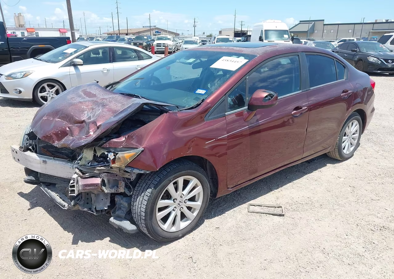 2012 Honda Civic Ex-L VIN:19XFB2F93CE045127 - 2