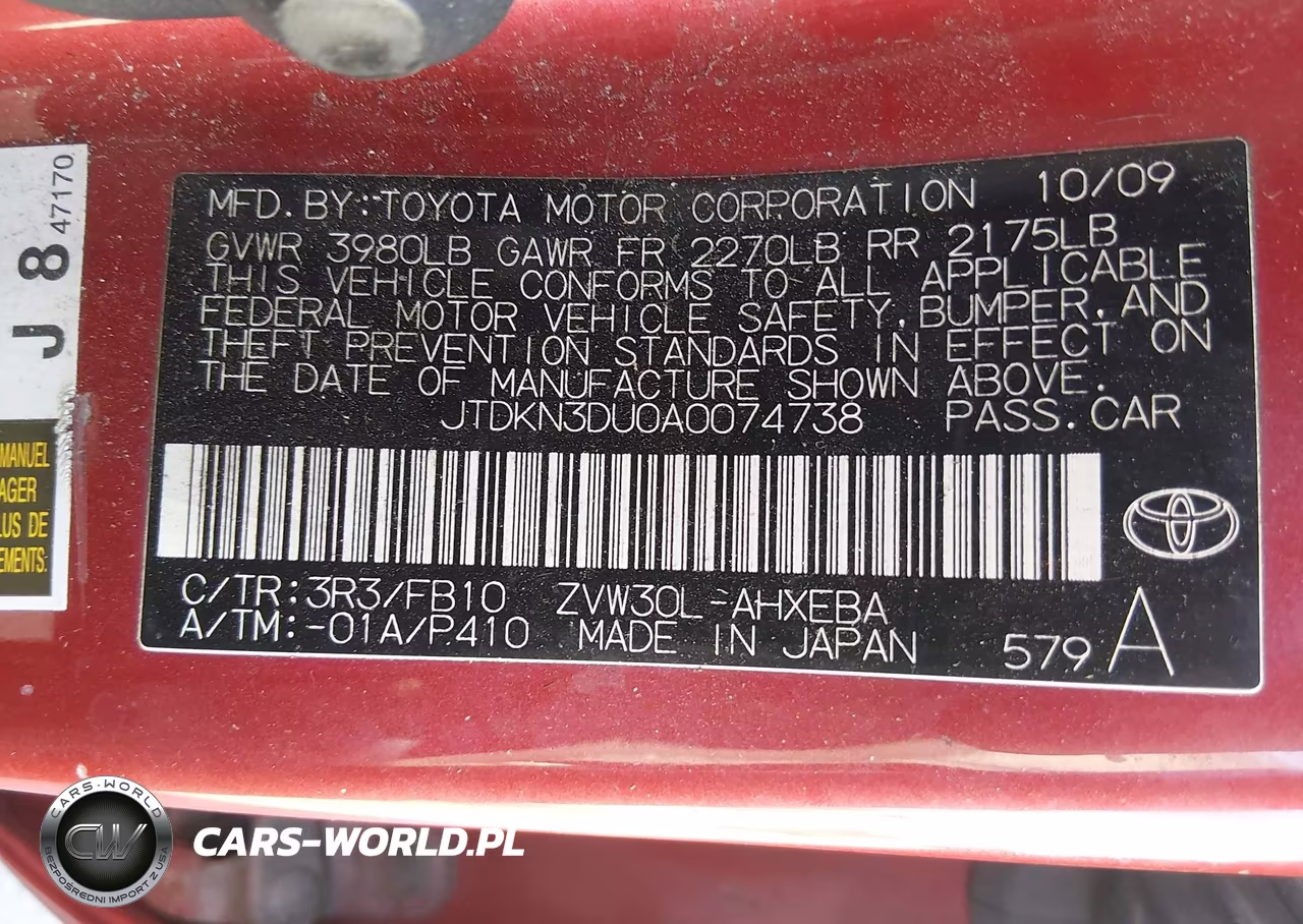 2010 Toyota Prius Ii VIN:JTDKN3DU0A0074738 - 9
