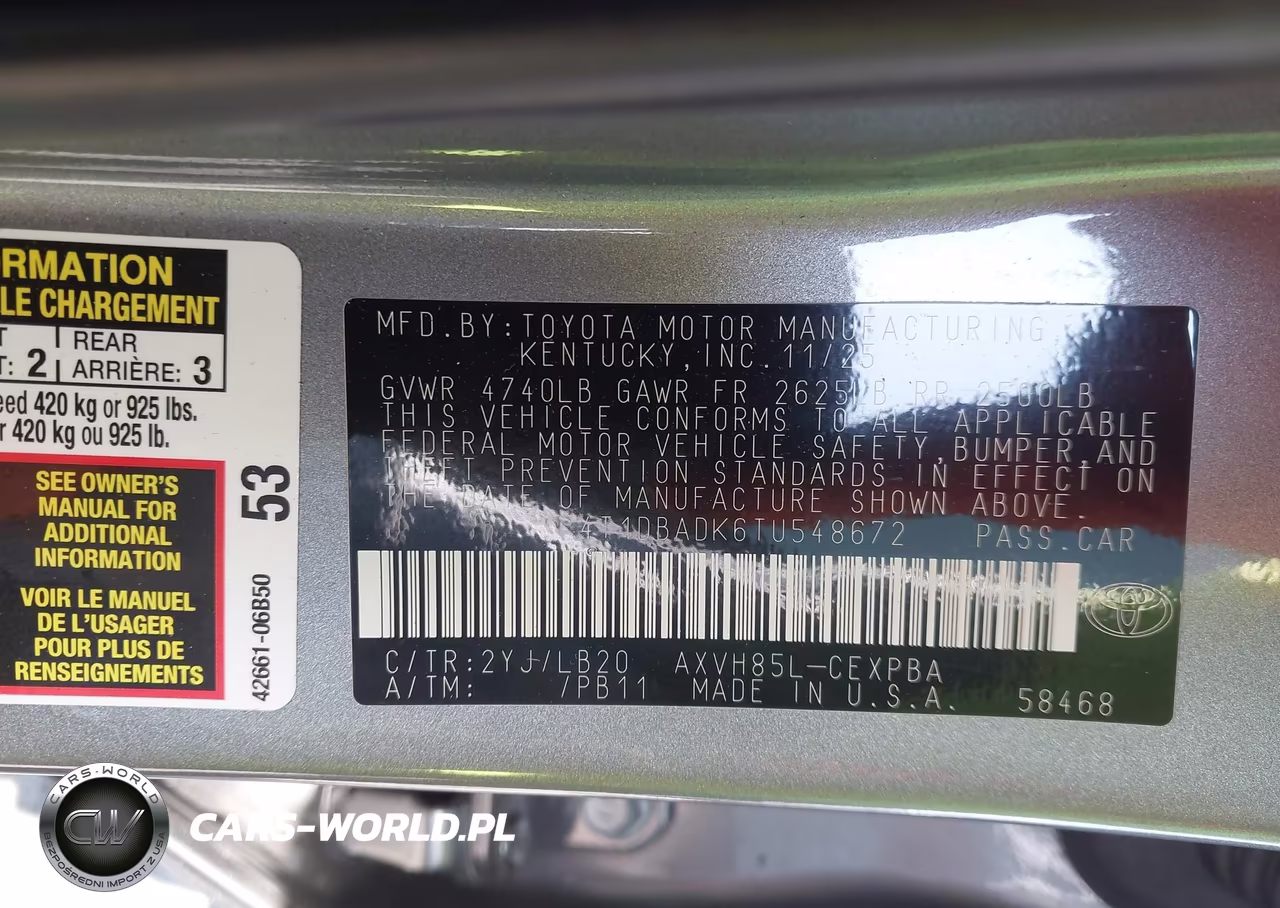 2026 Toyota Camry Xse VIN:4T1DBADK6TU548672 - 9