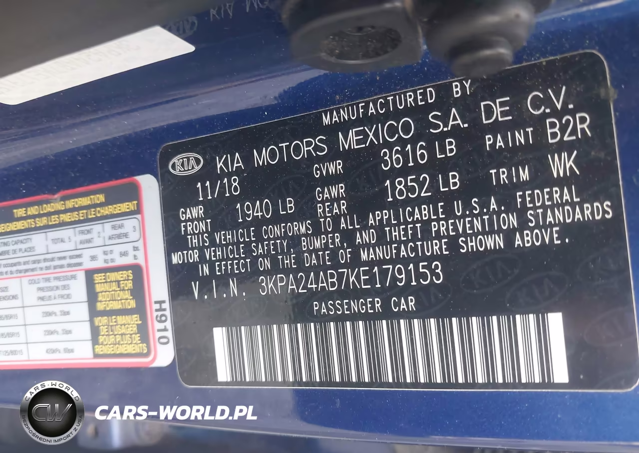 2019 Kia Rio S VIN:3KPA24AB7KE179153 - 9