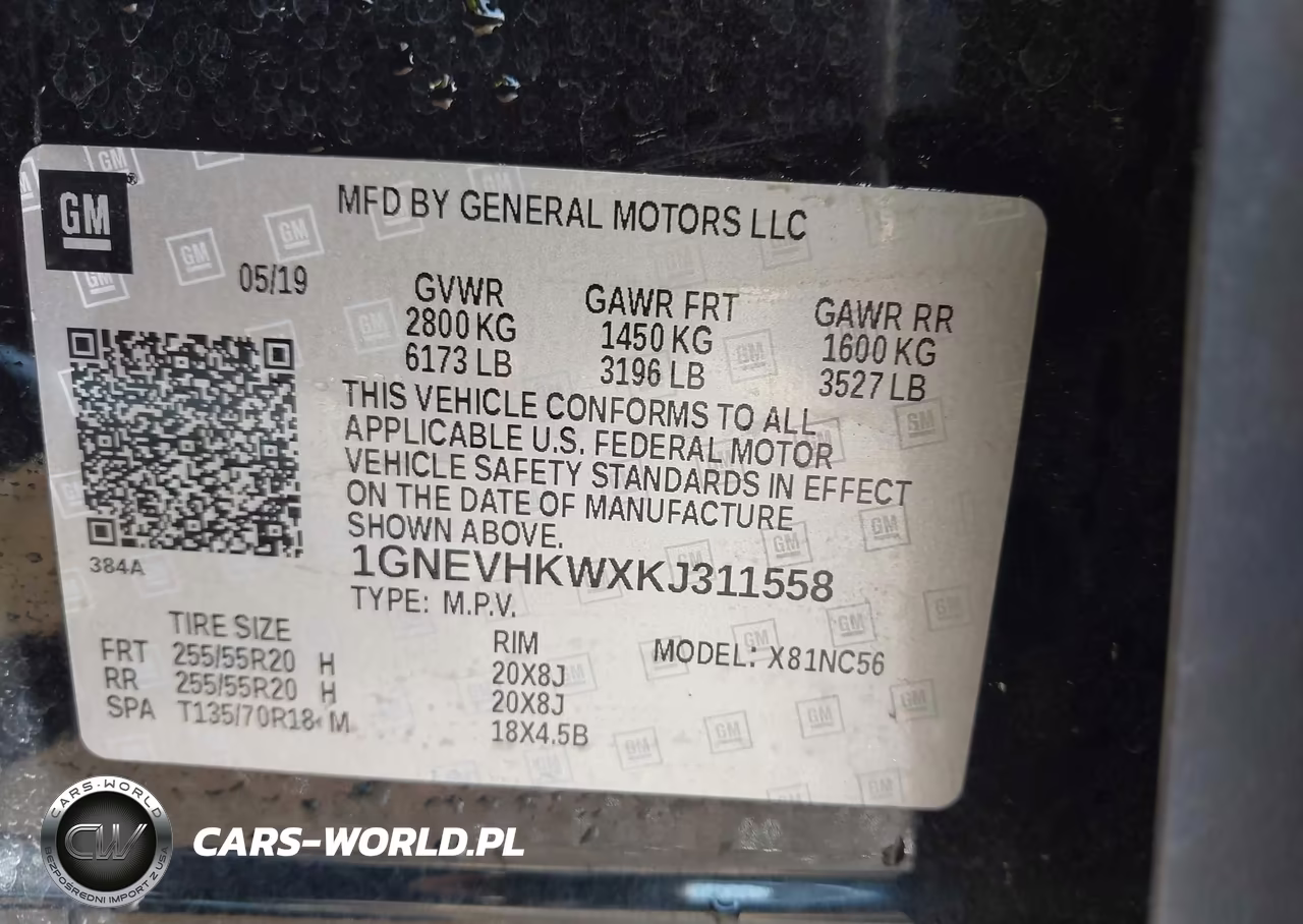 2019 Chevrolet Traverse 3Lt VIN:1GNEVHKWXKJ311558 - 9