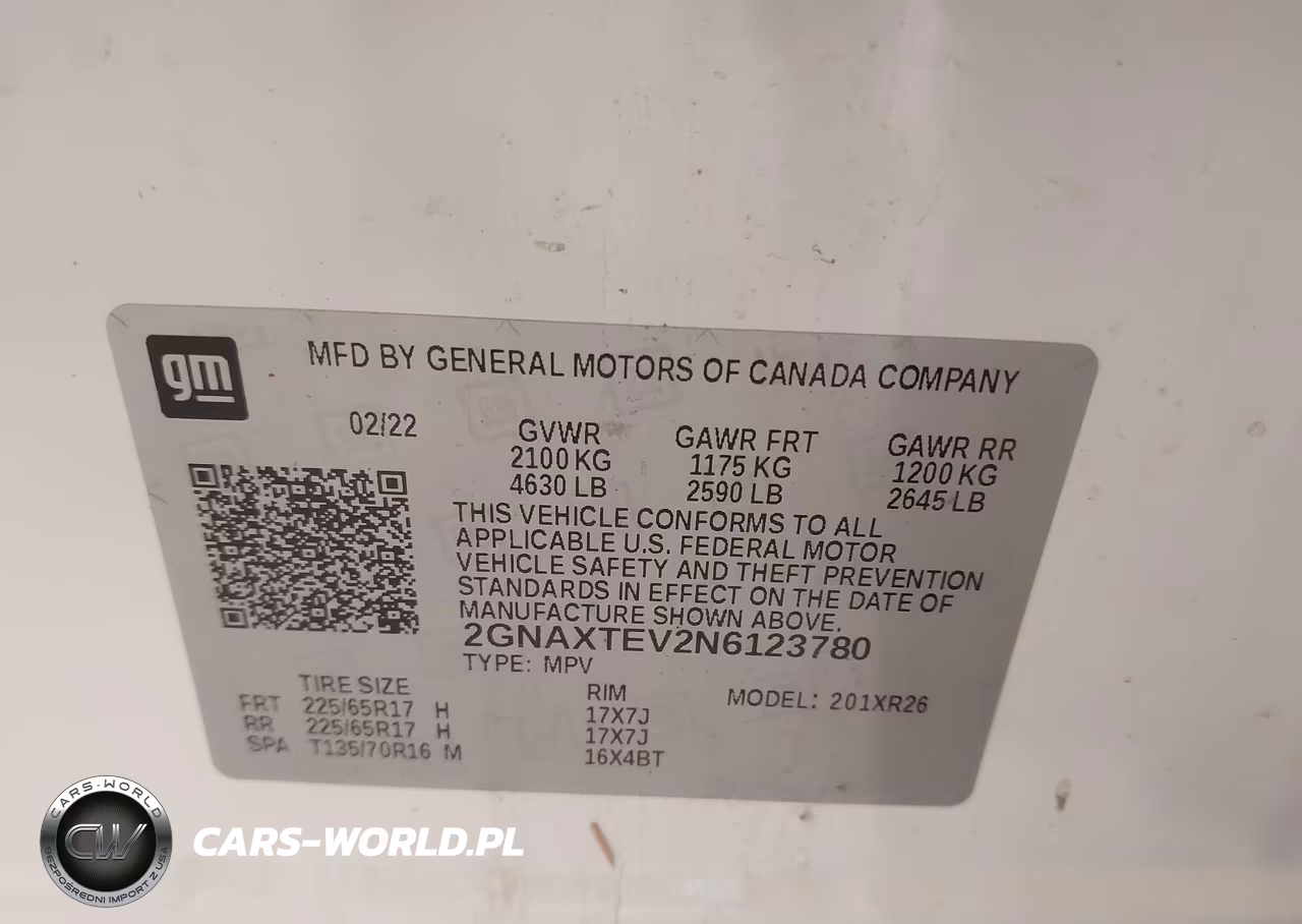 2022 Chevrolet Equinox Awd 2Fl VIN:2GNAXTEV2N6123780 - 9