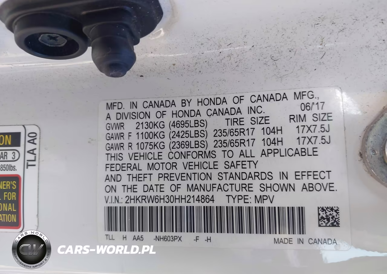 2017 Honda Cr-V Lx VIN:2HKRW6H30HH214864 - 9
