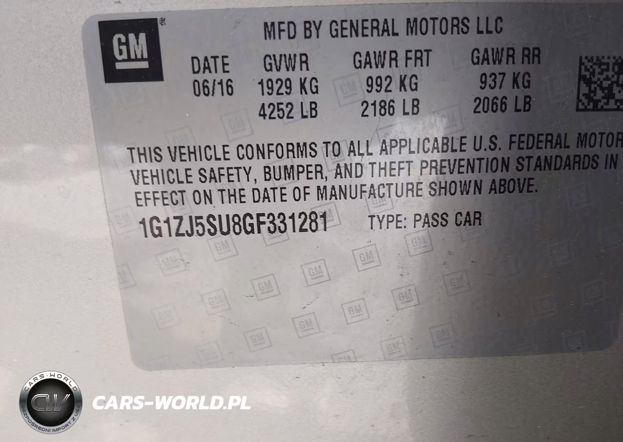 2016 Chevrolet Malibu Hybrid VIN:1G1ZJ5SU8GF331281 - 9