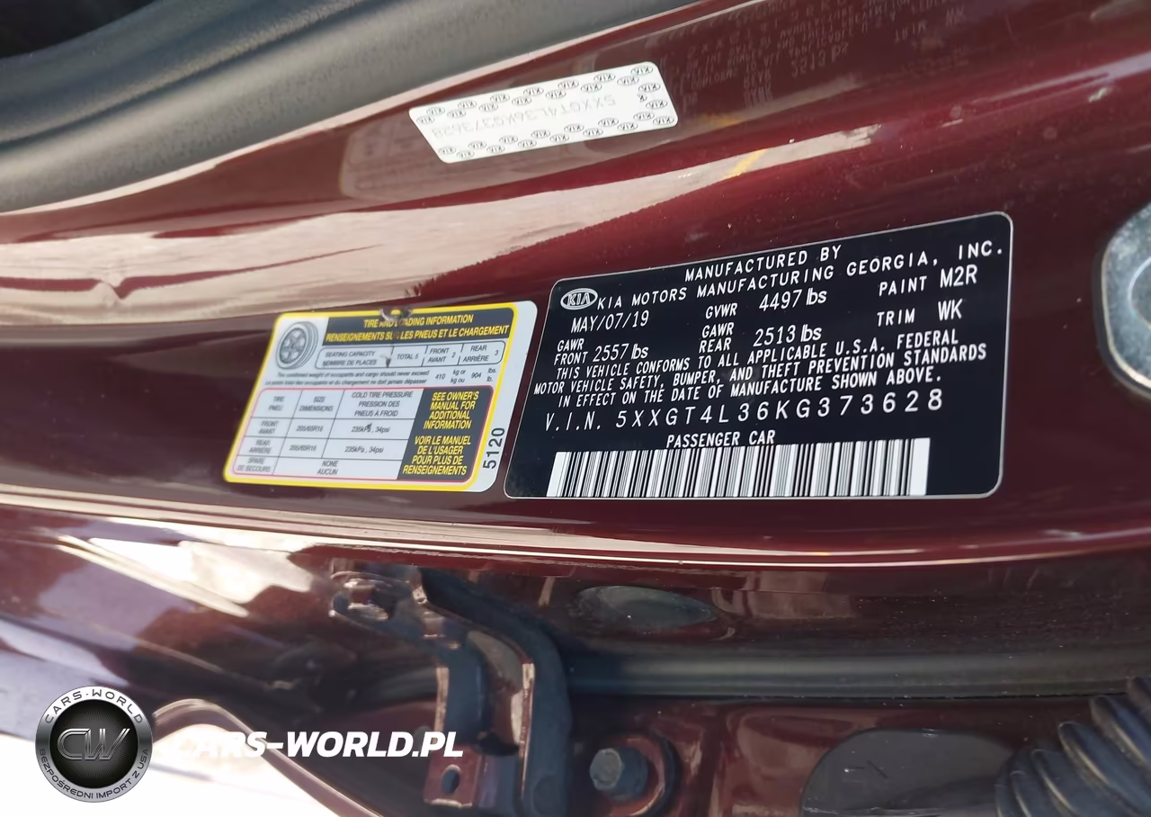 2019 Kia Optima Lx VIN:5XXGT4L36KG373628 - 9