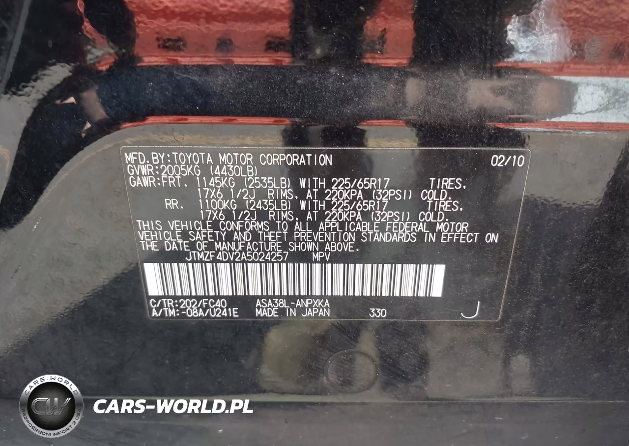 2010 Toyota Rav4 VIN:JTMZF4DV2A5024257 - 9
