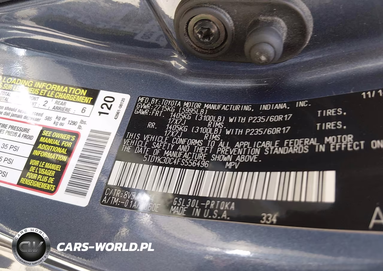 2015 Toyota Sienna Xle 8 Passenger VIN:5TDYK3DC4FS556496 - 9