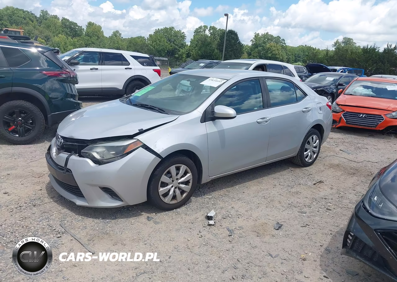 2016 Toyota Corolla Le VIN:2T1BURHE5GC610316 - 2