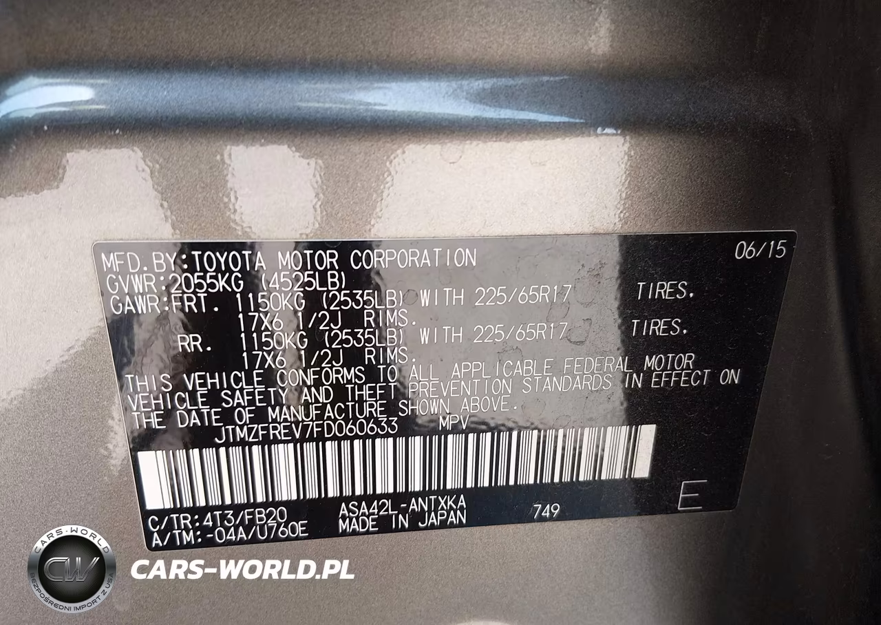2015 Toyota Rav4 Le VIN:JTMZFREV7FD060633 - 9